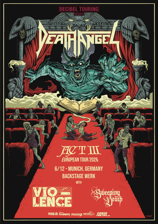 Death Angel Act III European Tour 2026 mit Vio-Lence und Sweeping Death in München